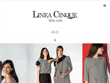 Tablet Screenshot of linea-cinque.it